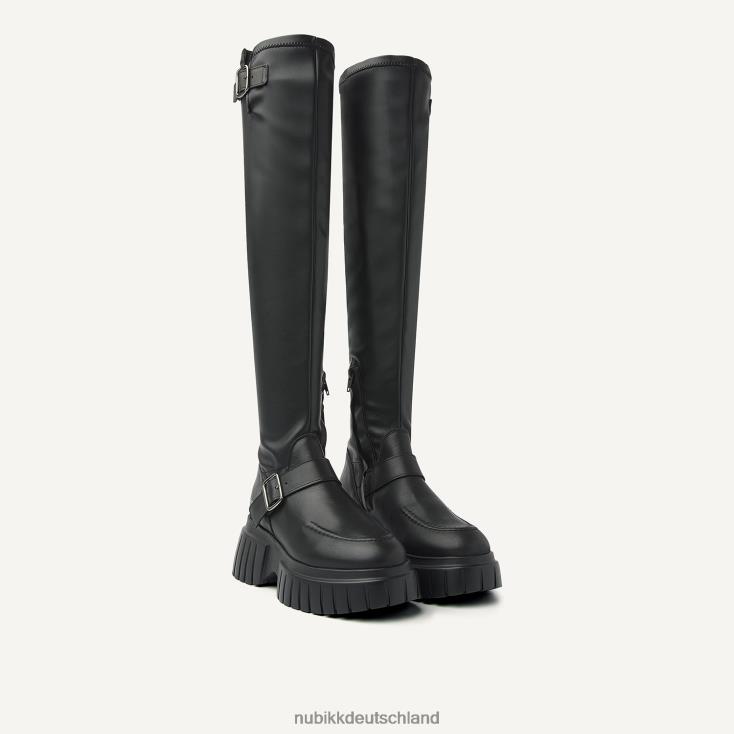 Schuhe HN8284197 Nubikk Frauen Miley Eiffel hohe Stiefel Schwarz