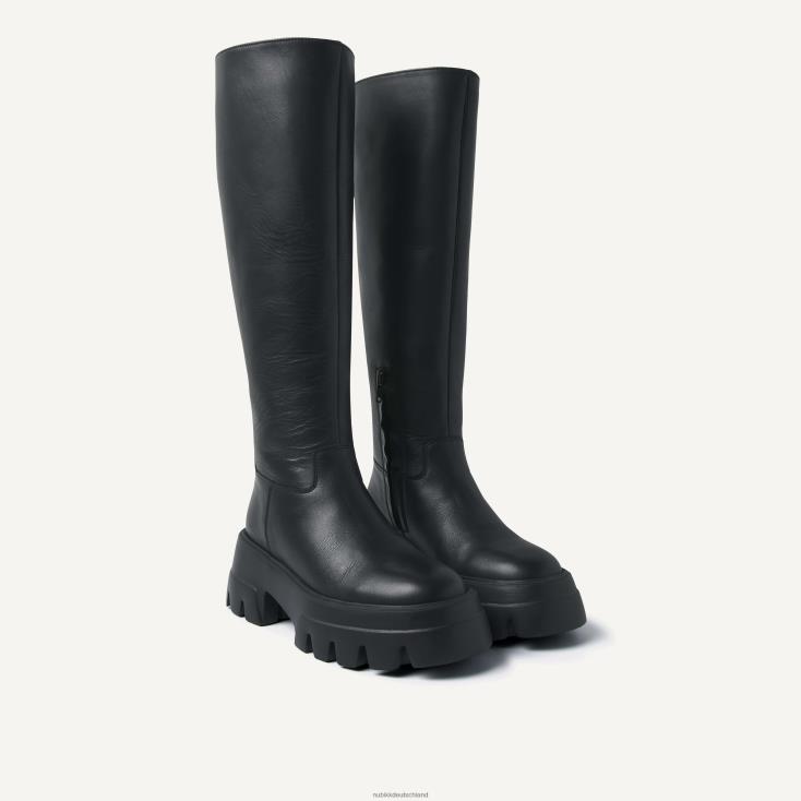 Schuhe HN8284198 Nubikk Frauen Flore-Reißverschlussstiefel Schwarz
