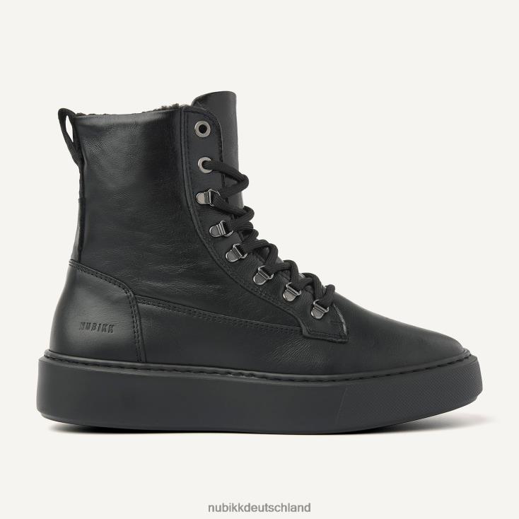 Schuhe HN8284159 Nubikk Frauen Vince Dunya Fell-Lackstiefel Schwarz