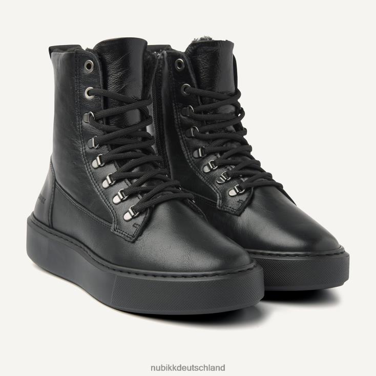 Schuhe HN8284159 Nubikk Frauen Vince Dunya Fell-Lackstiefel Schwarz