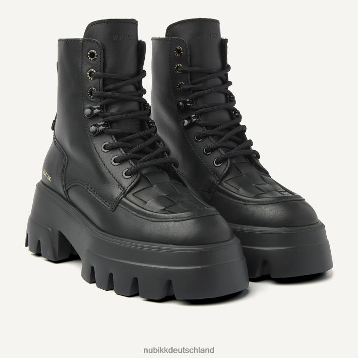 Schuhe HN8284164 Nubikk Frauen Flore Sauvage Pelzstiefel Schwarz