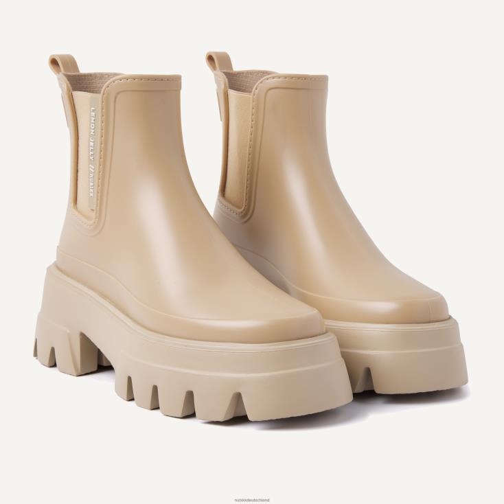 Schuhe HN8284170 Nubikk Frauen Flore Zitronenstiefel Beige