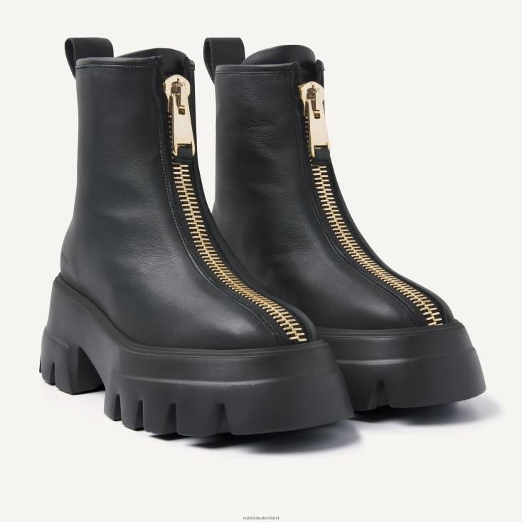 Schuhe HN8284175 Nubikk Frauen Flore Farai Stiefel Schwarz