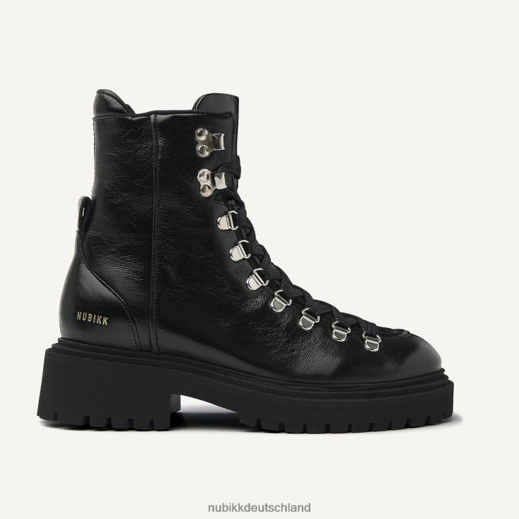 Schuhe HN828496 Nubikk Frauen Frankie Mountain Lackstiefel Schwarz