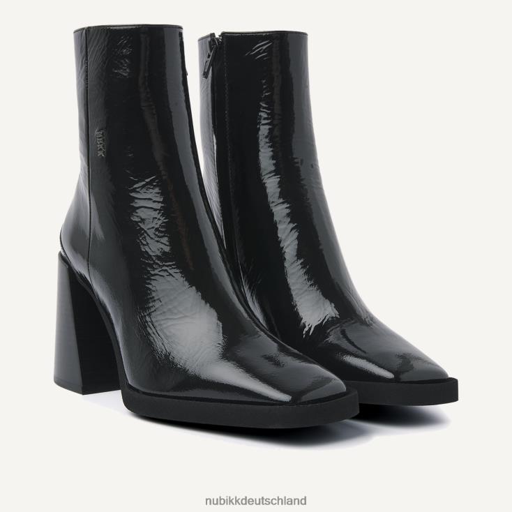 Schuhe HN828489 Nubikk Frauen Lana Pilar II Lackstiefel Schwarz