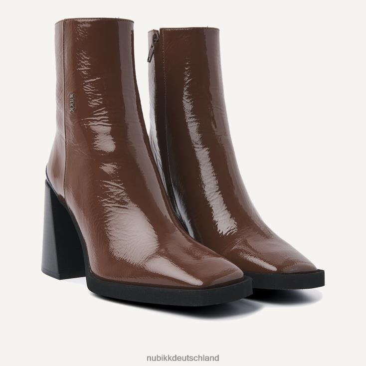 Schuhe HN828490 Nubikk Frauen Lana Pilar II Lackstiefeletten braun