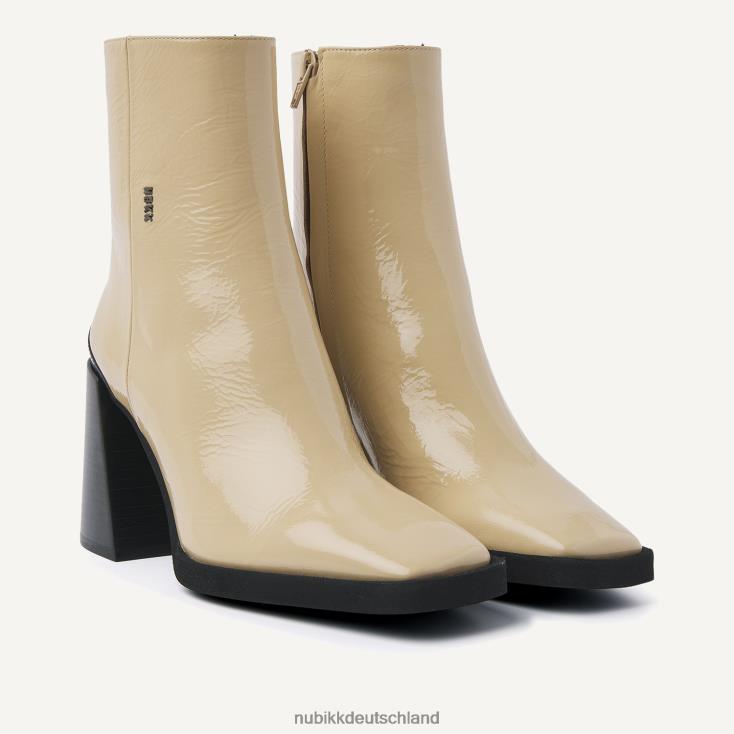 Schuhe HN828491 Nubikk Frauen Lana Pilar II Lackstiefeletten Beige