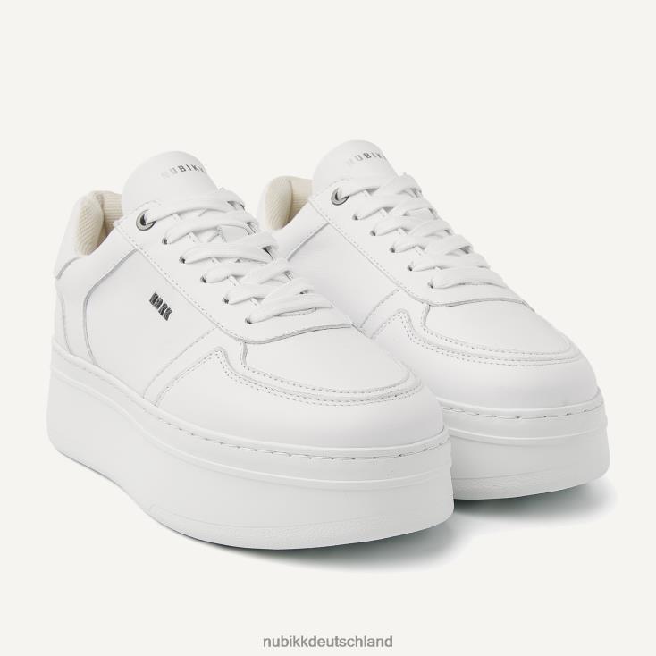 Schuhe HN8284113 Nubikk Frauen Bayou-Plateau-Sneaker Weiß