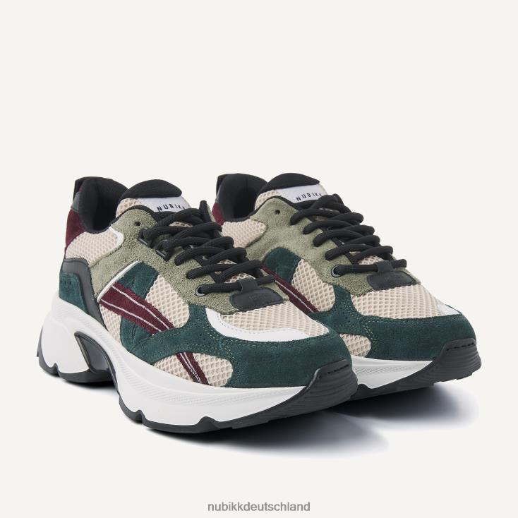 Schuhe HN8284129 Nubikk Frauen Ross Nomad-Sneaker dunkelgrün