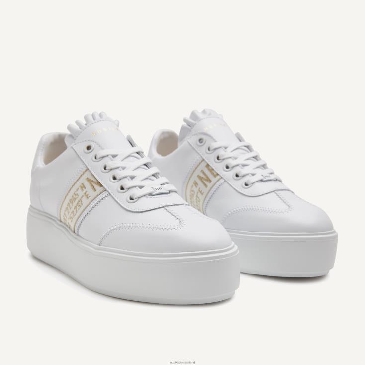 Schuhe HN8284135 Nubikk Frauen Elise GPS-Sneaker Weiß