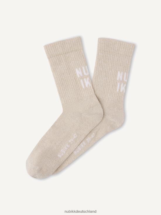 Zubehör HN8284210 Nubikk Frauen Nova Glitzersocken Beige