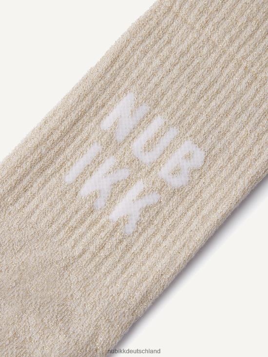Zubehör HN8284210 Nubikk Frauen Nova Glitzersocken Beige