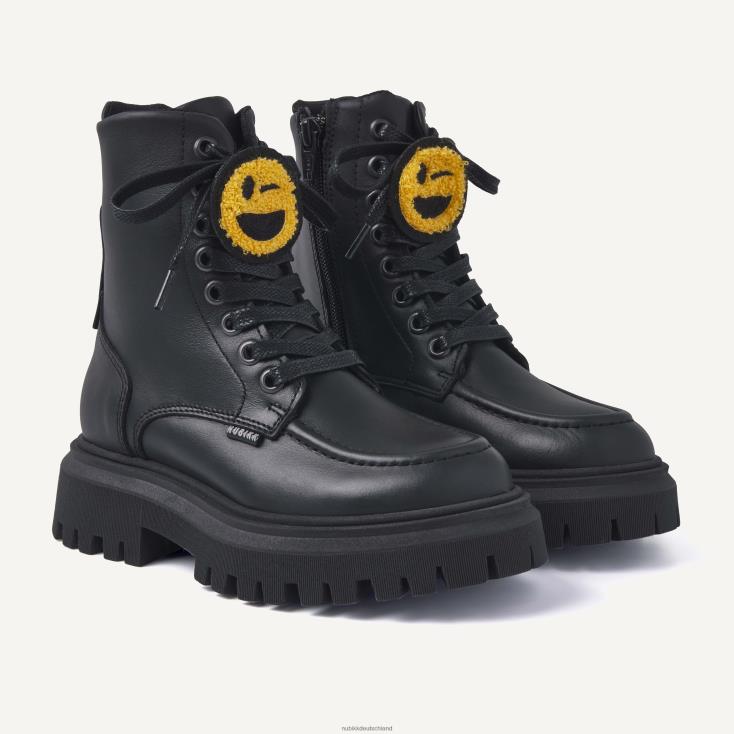 Schuhe HN8284236 Nubikk Kinder Fae Aubine Jr Stiefel Schwarz