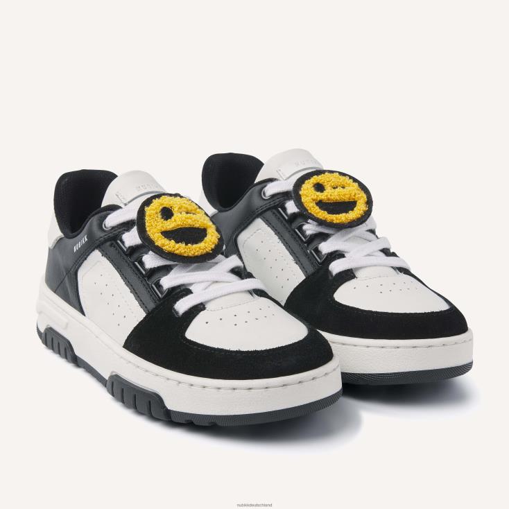 Schuhe HN8284225 Nubikk Kinder Basket Buxton Jr. weiße Turnschuhe Schwarz