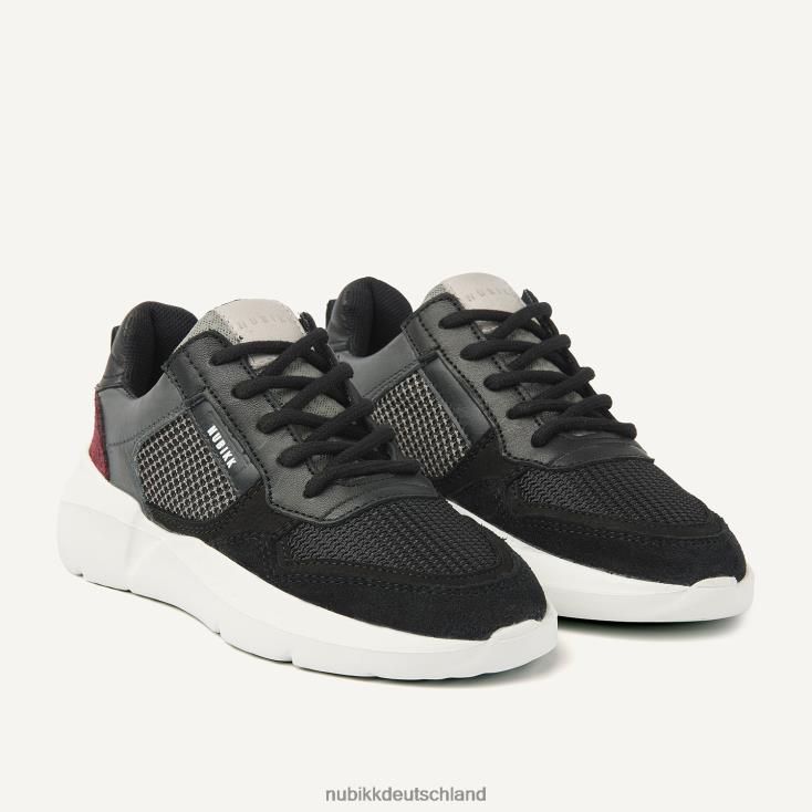 Schuhe HN8284228 Nubikk Kinder Roque Road Wave Jr Combi Bordo-Sneaker Schwarz