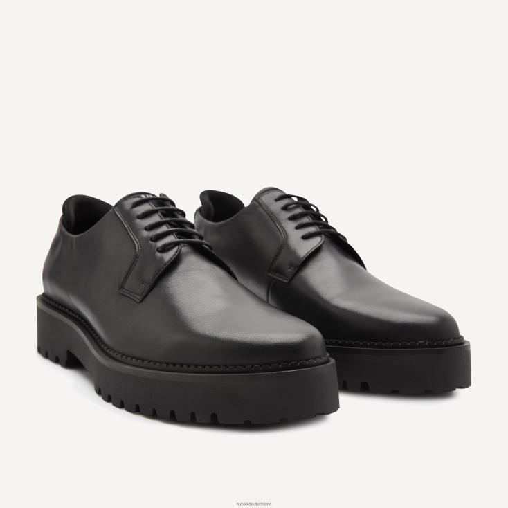 Schuhe HN828473 Nubikk Männer Logan Ivy Derby-Schuhe Schwarz