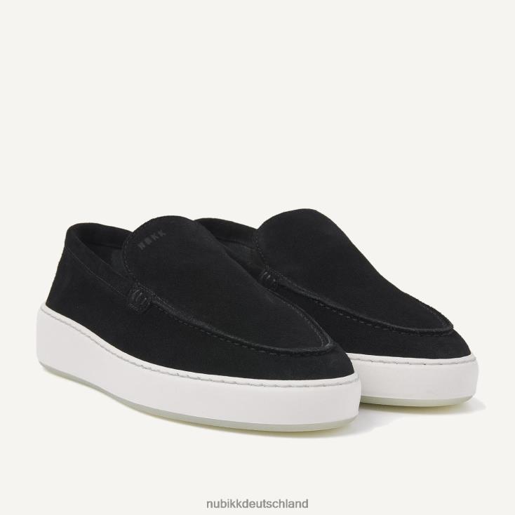 Schuhe HN828464 Nubikk Männer Jiro Mio Slipper Schwarz