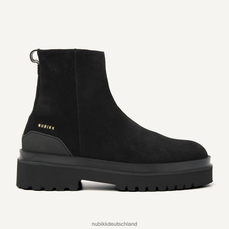 Schuhe HN828410 Nubikk Männer Ethan Nolan Wildlederstiefel Schwarz