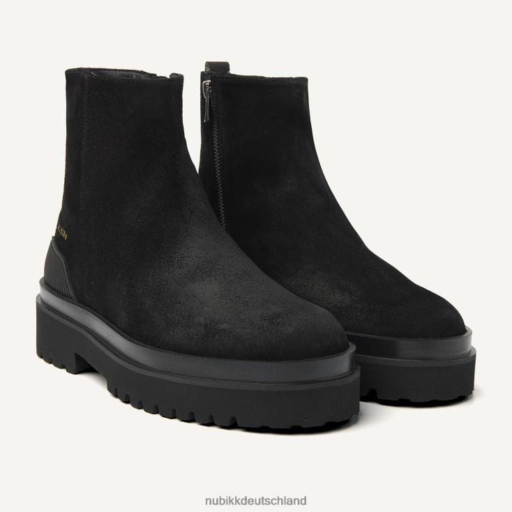 Schuhe HN828410 Nubikk Männer Ethan Nolan Wildlederstiefel Schwarz