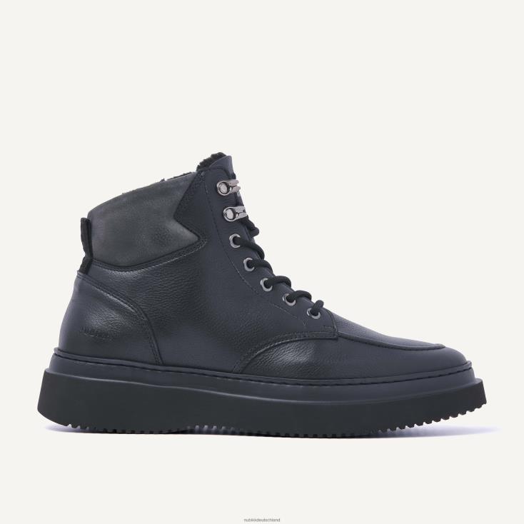 Schuhe HN82843 Nubikk Männer Jonah Polarfell-Rabenstiefel Schwarz