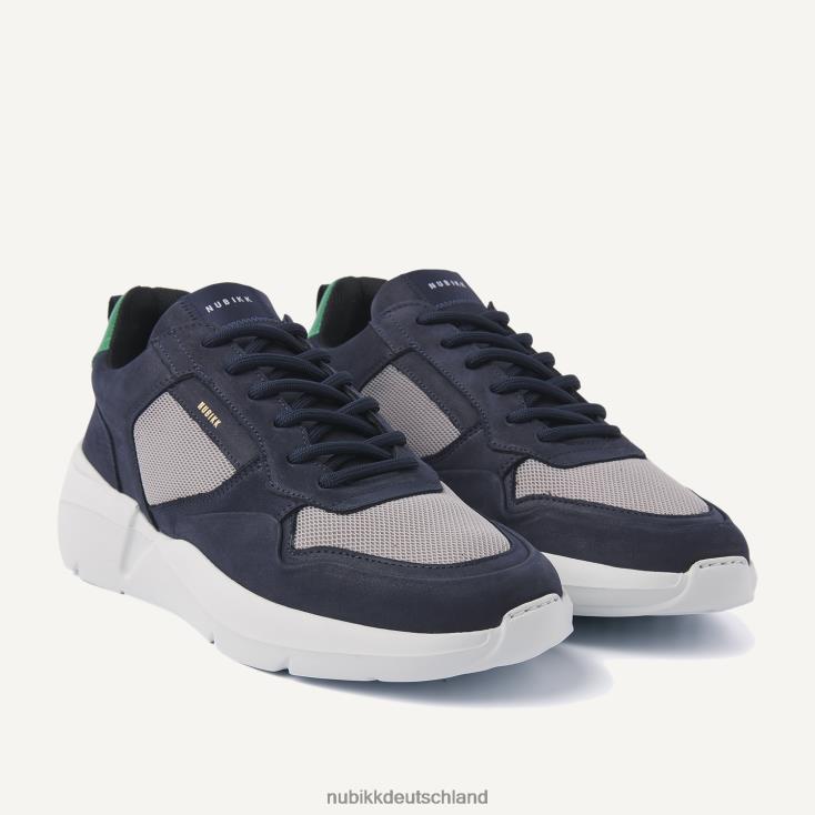 Schuhe HN828433 Nubikk Männer Roque Road Wave Kombi-Sneaker Marine