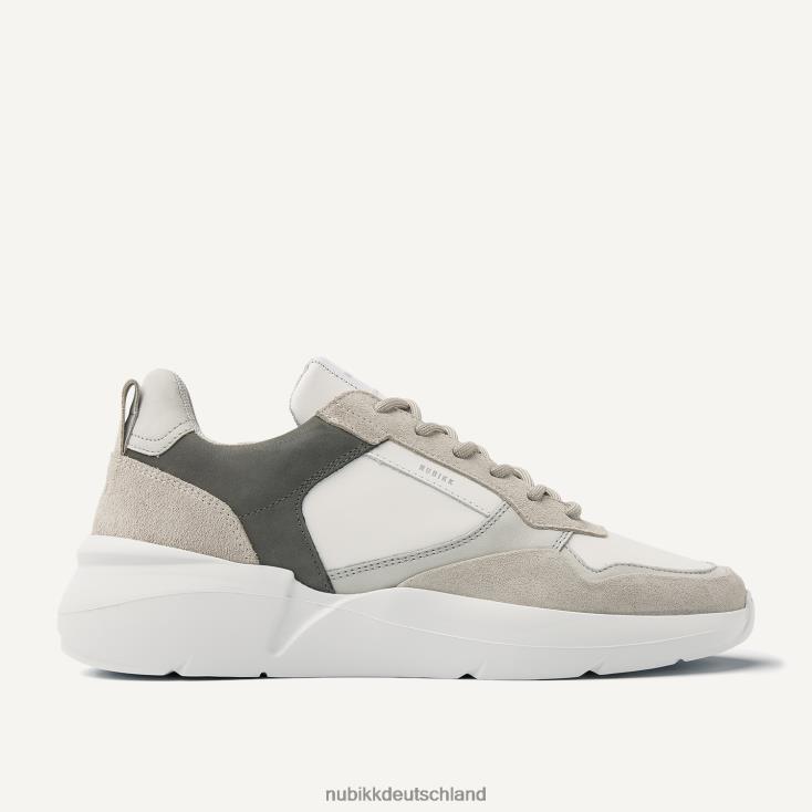 Schuhe HN828434 Nubikk Männer Roque Road Wave Kombi-Sneaker Weiß