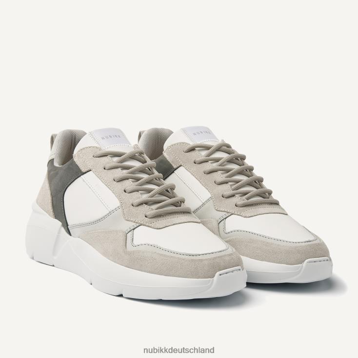 Schuhe HN828434 Nubikk Männer Roque Road Wave Kombi-Sneaker Weiß