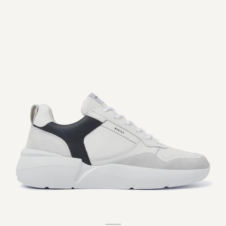 Schuhe HN828435 Nubikk Männer Roque Road Wave-Sneaker Weiß